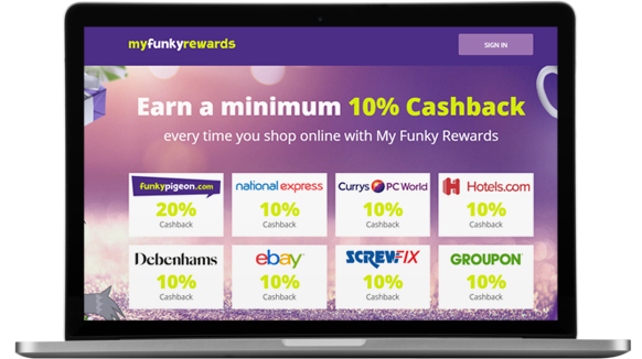 my funky rewards home page